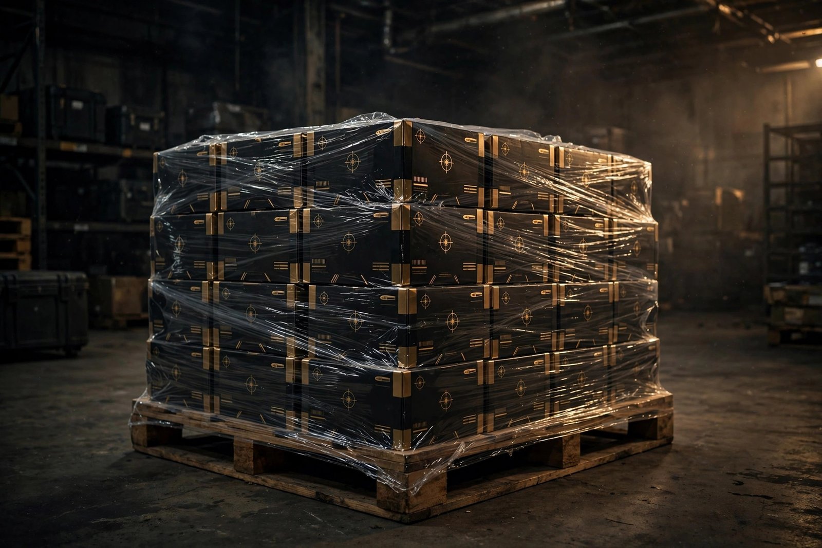 Representative pallet of .308 Winchester ammunition