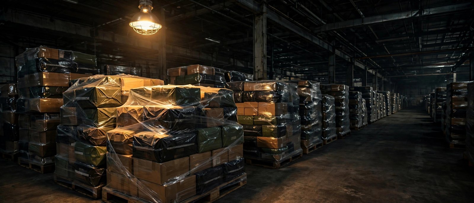 Representative pallets of bulk rifle ammunition